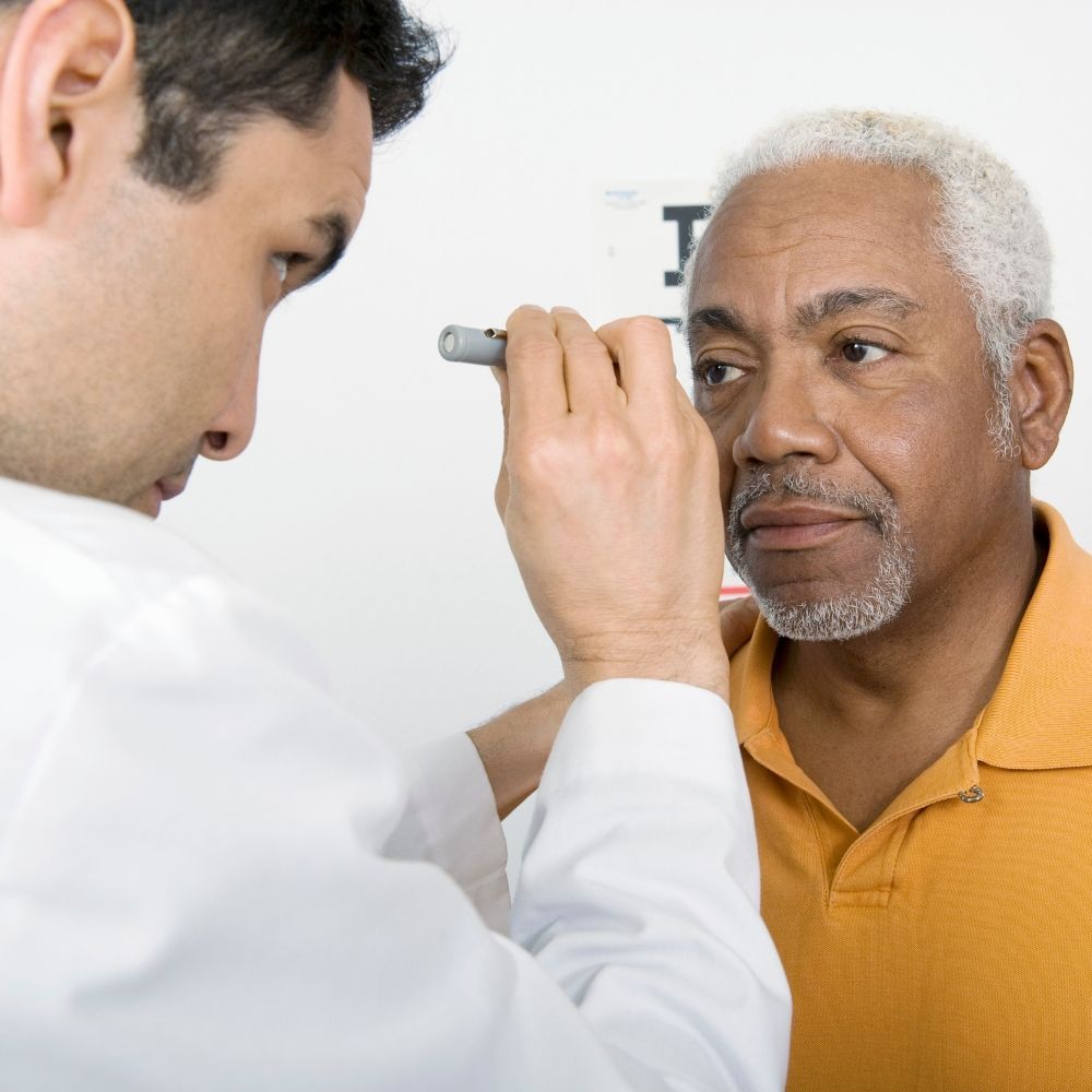 Conjunctivitis eye examination at Superior Health Medical