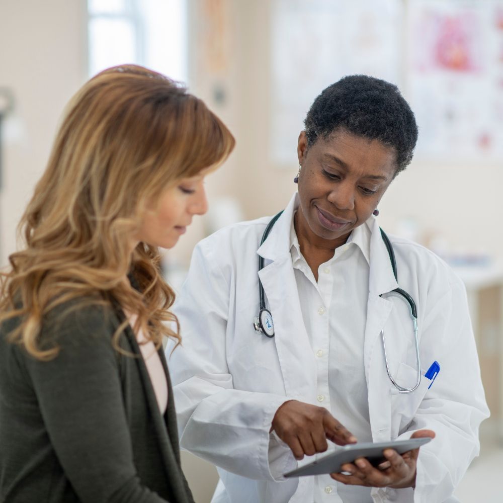Dr. Akers providing preventive care