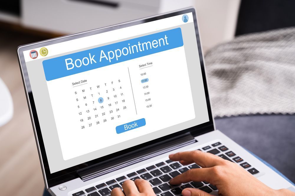 Step one: Book your appointment