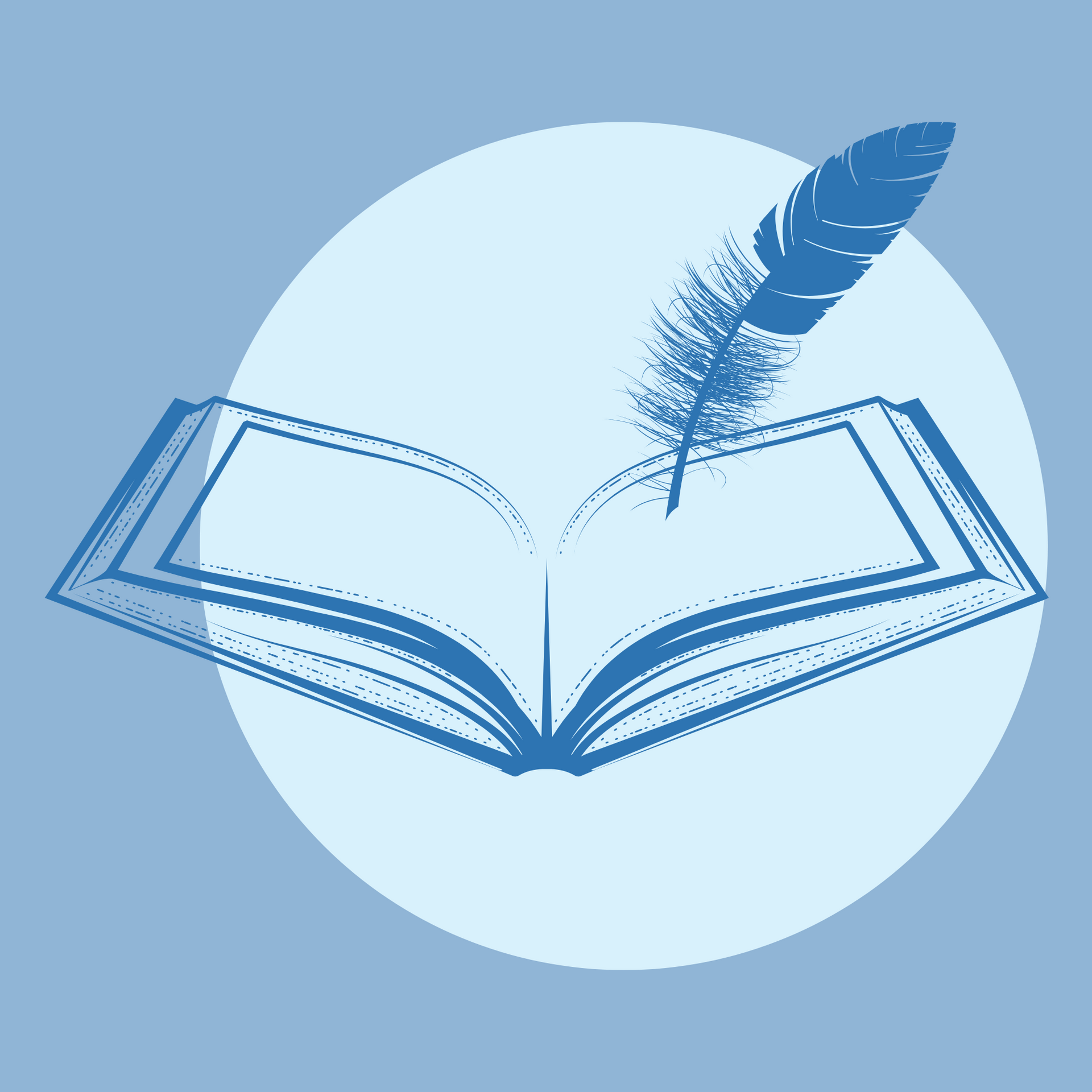 Book with writing plume Memoir Writing