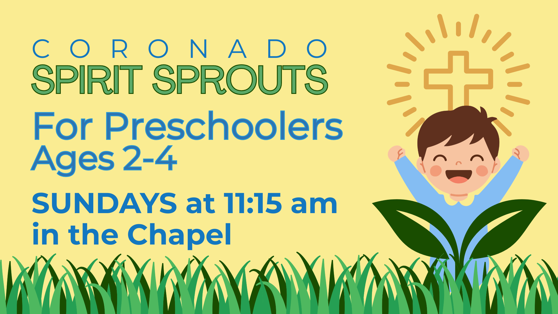 Kids at Sunday School at Coronado Community United Methodist Church
