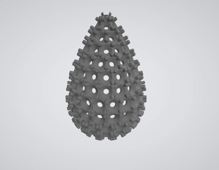modélisation 3D boucle d'oreilles