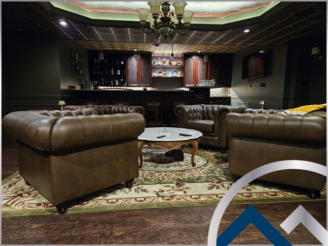 topcraft construction pittsburgh, PA bathroom, basement, kitchen  contractor interior remodeling Pittsburgh man cave, bar