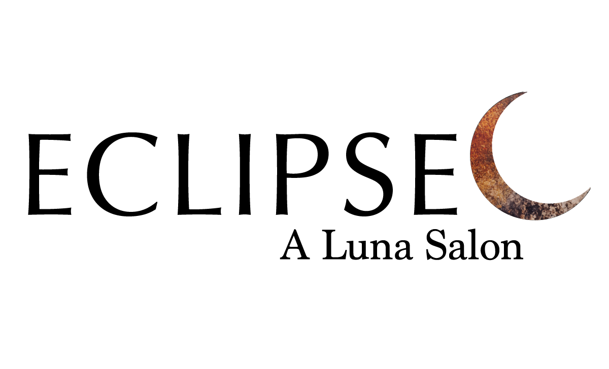 Eclipse logo with crescent moon icon and “A Luna Salon” text on a white background