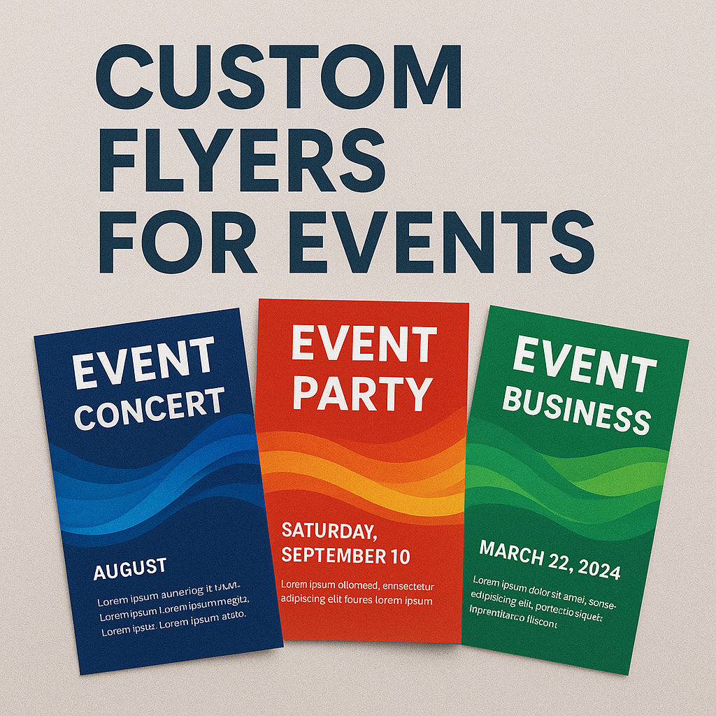 Custom event flyers from Mousegraphics in Tempe, AZ, designed to captivate and attract attention.