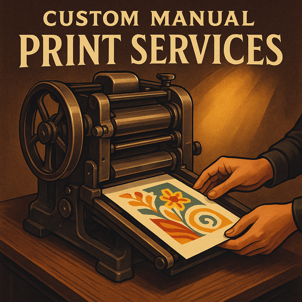 Custom manual print services in South Mountain, AZ by Mousegraphics for vibrant, high-quality prints.
