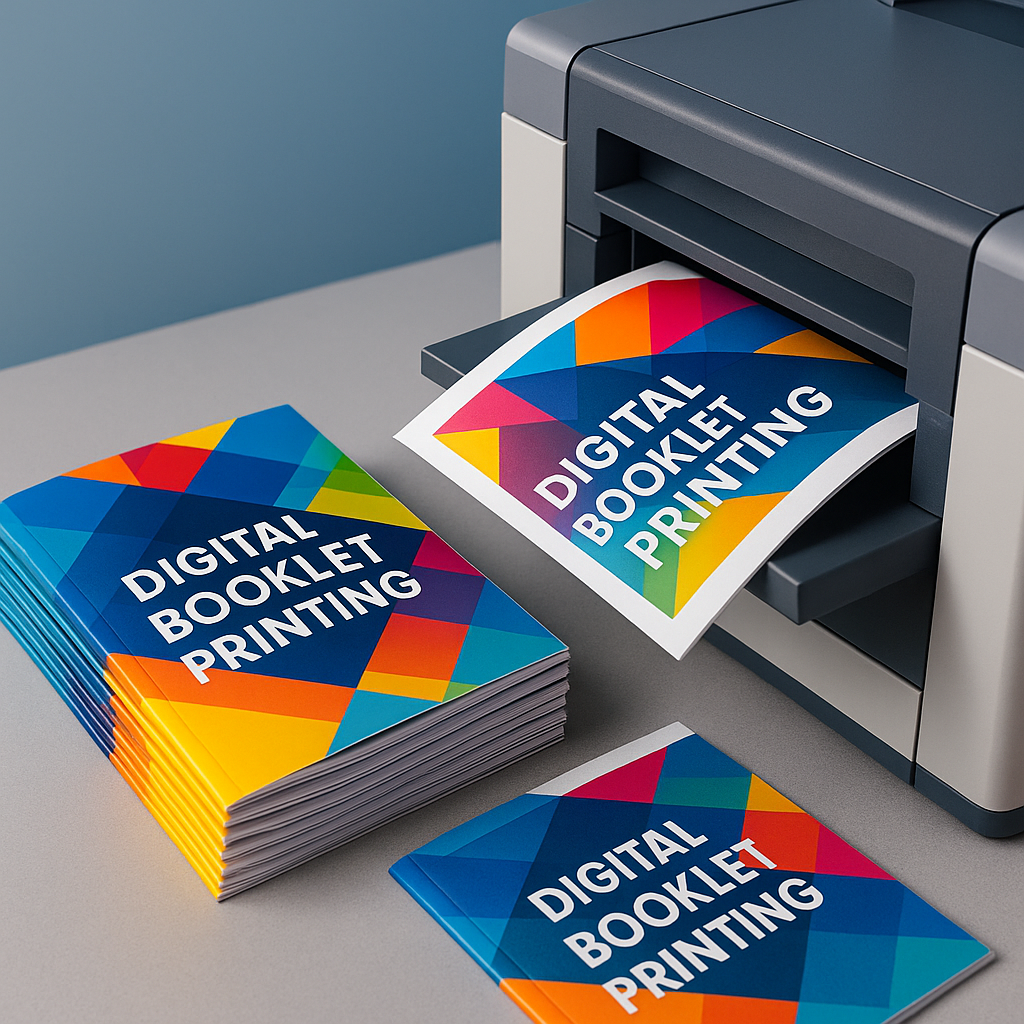 High-quality digital booklet printing services in Mesa, AZ by Mousegraphics for impactful promotions and events.
