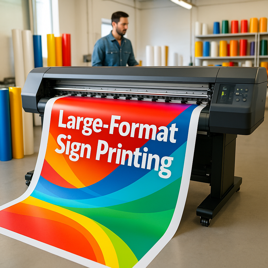 Large-format sign printing services in South Mountain, AZ, by Mousegraphics for impactful business visibility.