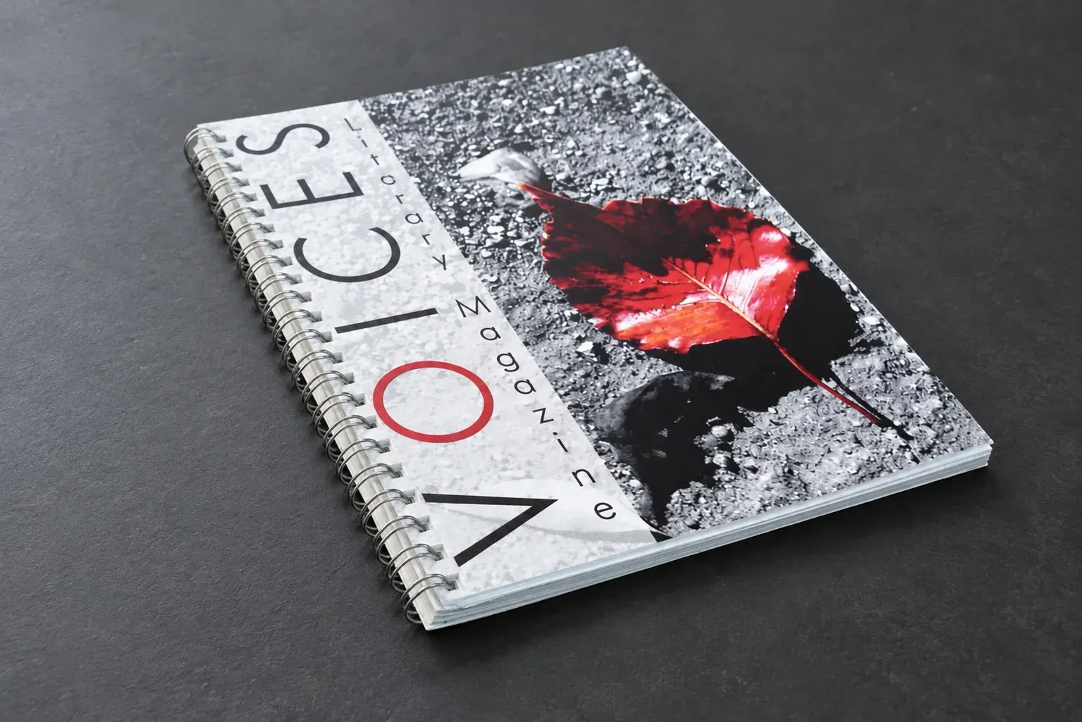 Photo-based example of a wire-bound printed publication