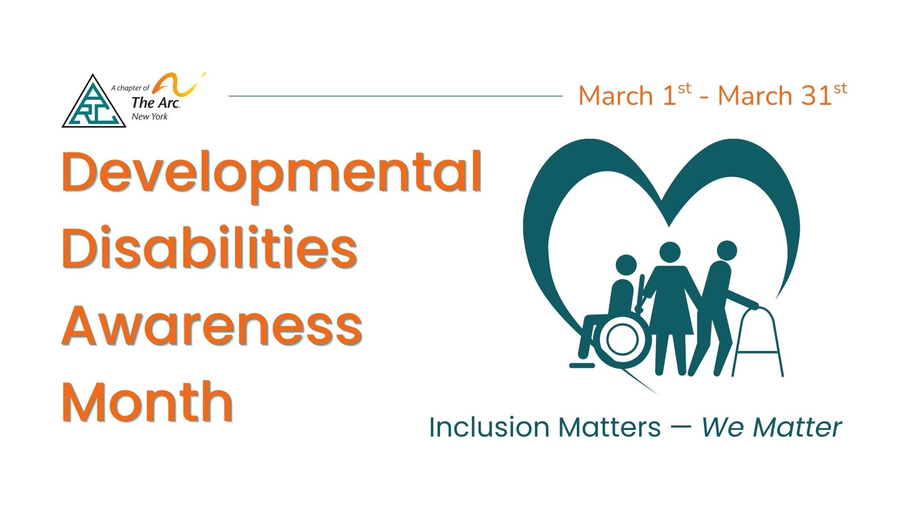 developmental disabilities awareness month banner
