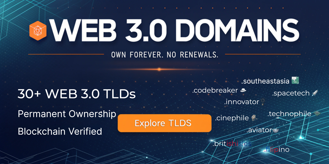 Web 3.0 domains.  Explore Web 3 TLDs .aviator .innovator .filipino tlds
