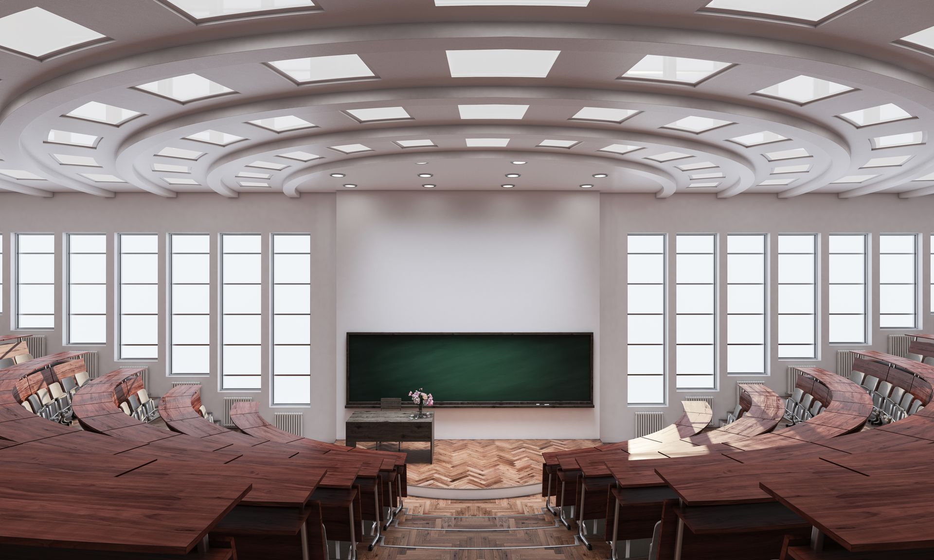 inside of a lecture hall in university