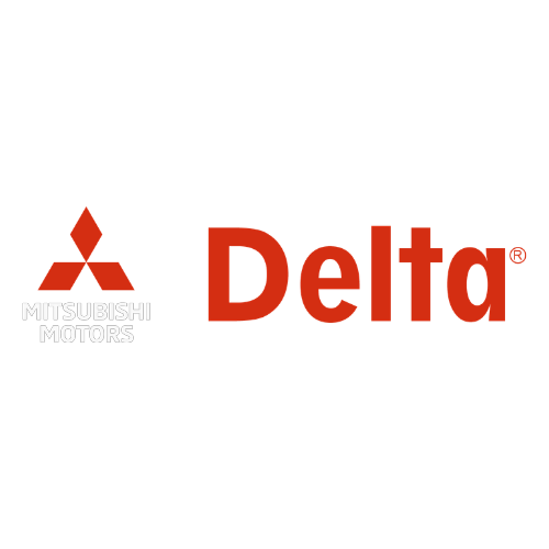 Logotipo da Mitsubishi Motors e texto