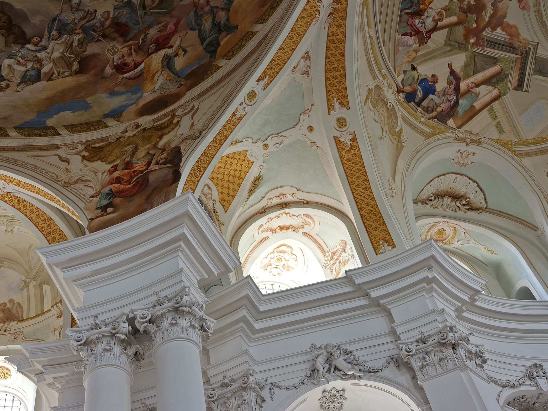 Abbey Church Neresheim. Balthasar Neumann