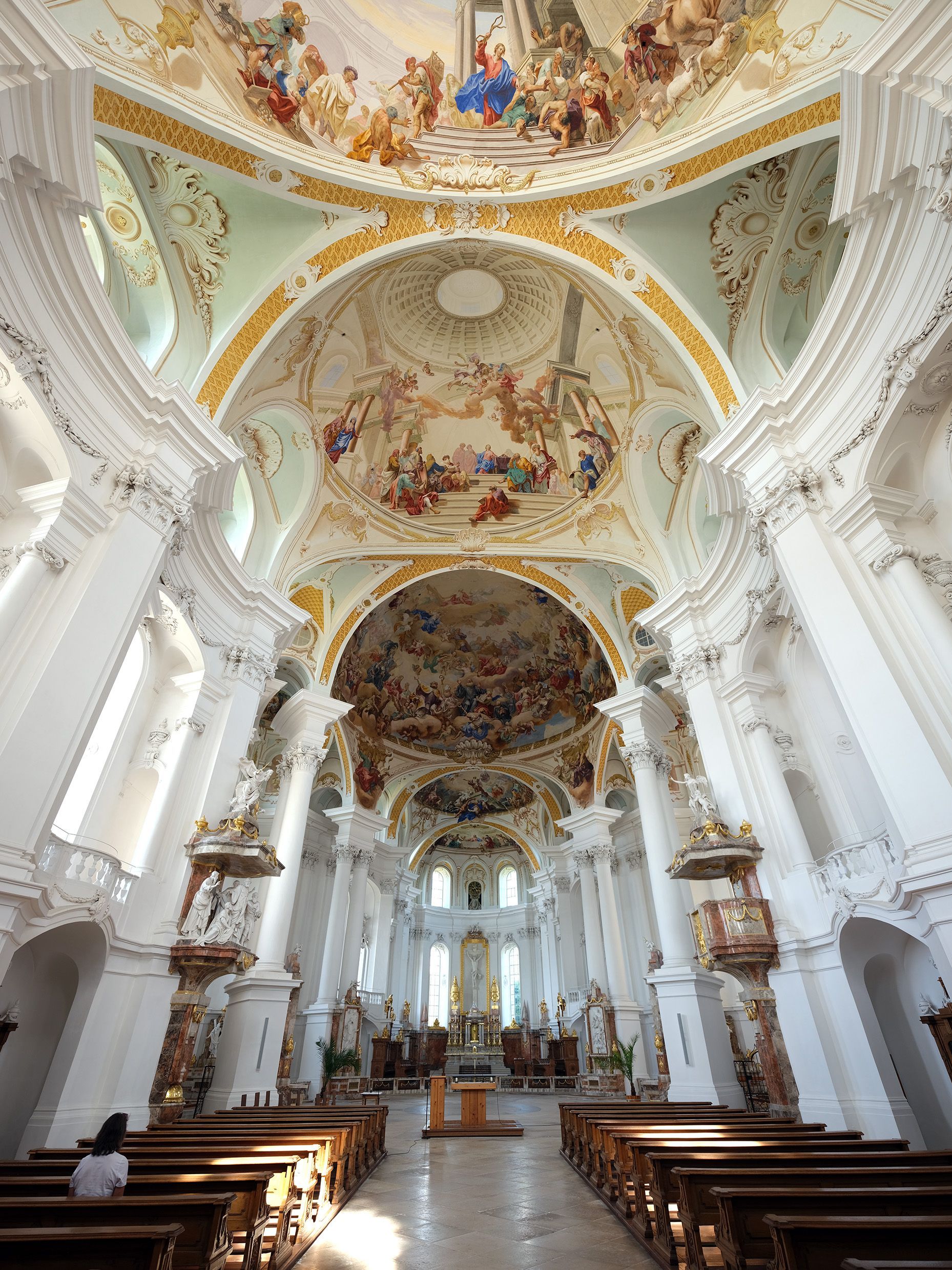 Abbey Church Neresheim. Balthasar Neumann