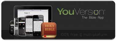 An advertisement for a bible app called youversion