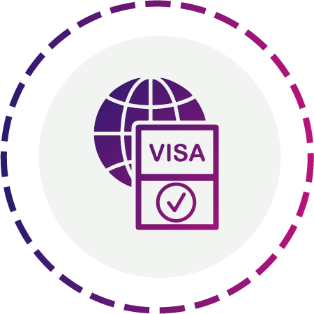 ícono asesoramiento visa - Dubai