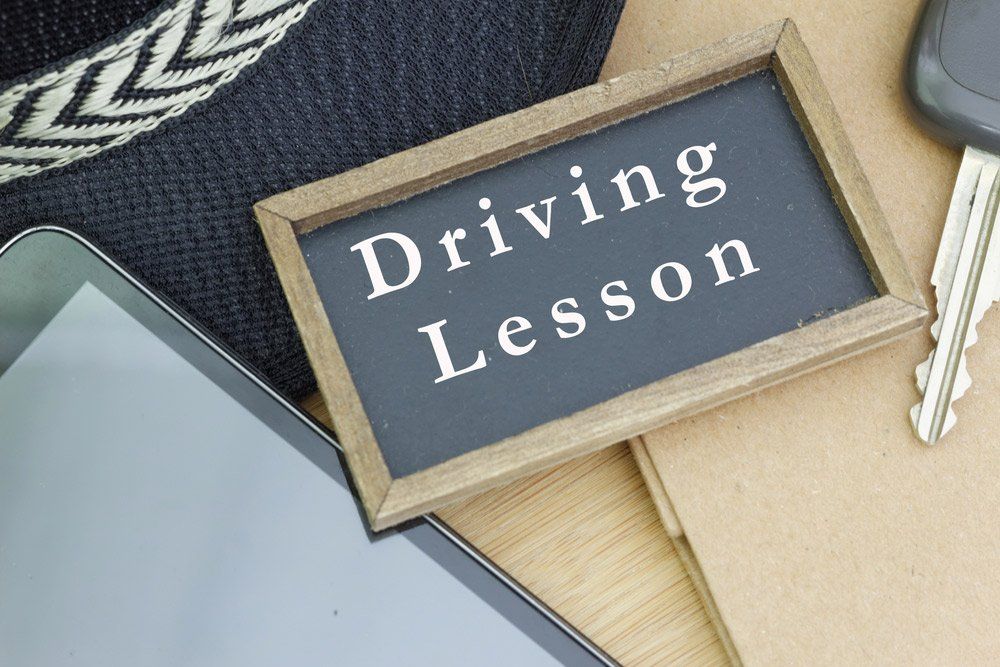 Word Driving Lesson Written on Mini Chalkboard — Blog in Townsville QLD