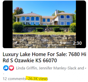 A video of a luxury lake home for sale