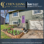 A house with a purple door is for sale by chen liang.