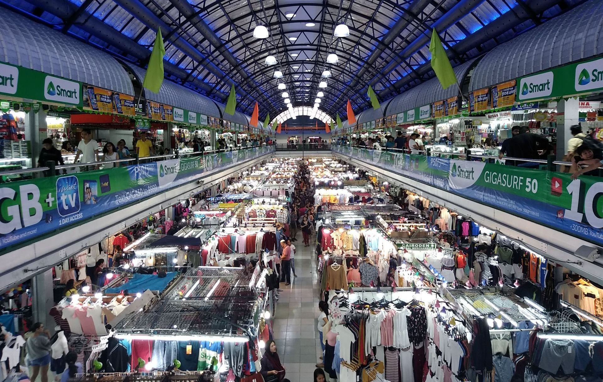A market with a sign that says gb on it