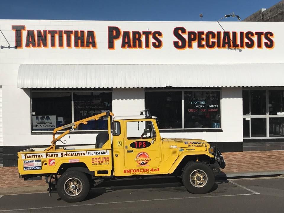 Yellow Jeep in Front of the Store — Tantitha, QLD — Tantitha Parts Specialists