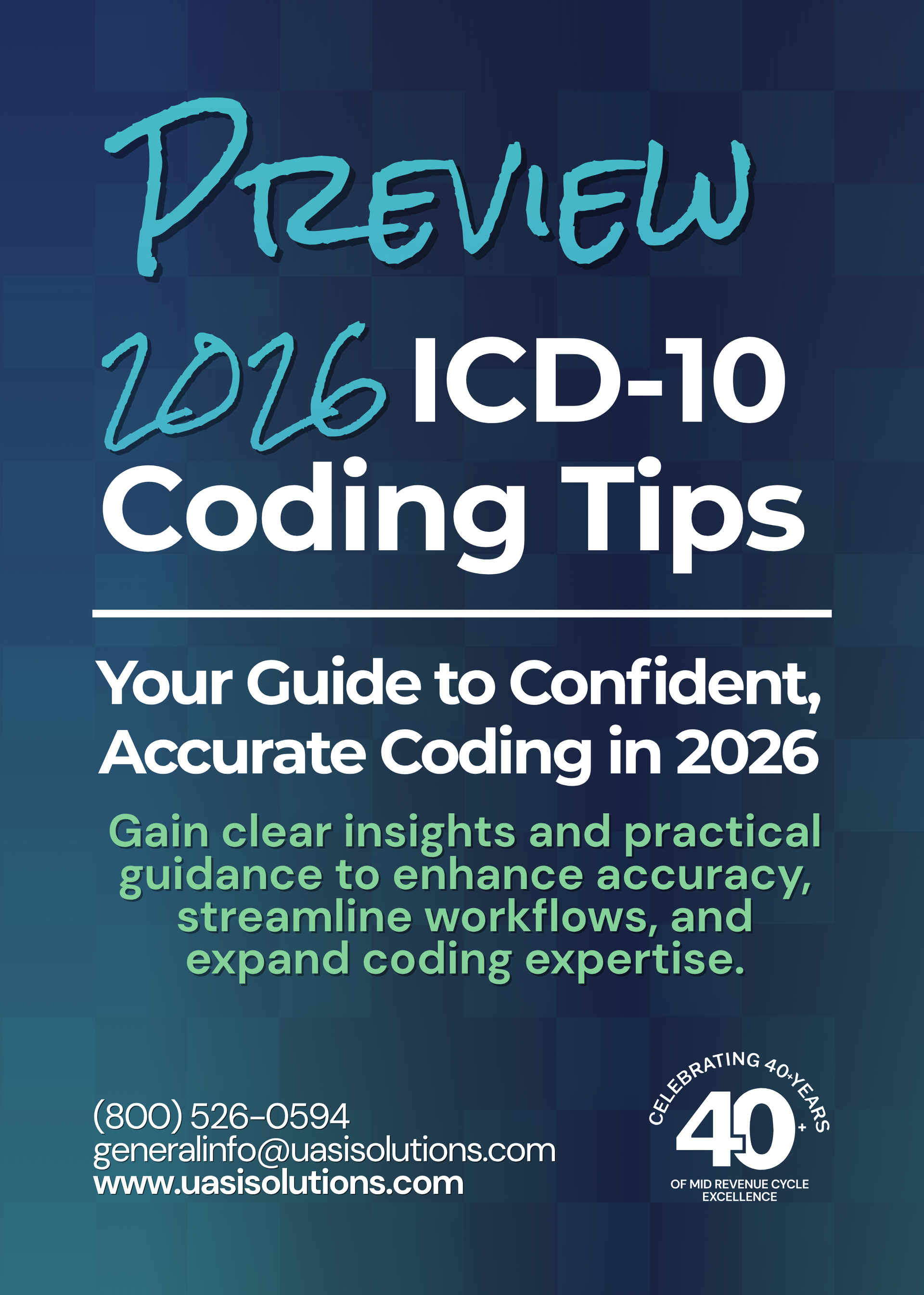 Preview of the UASI 2026 ICD-10 Coding Tips Book