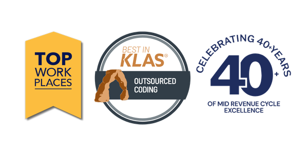 UASI credentials logos, Best in KLAS, Top Workplaces, 40+ years in business