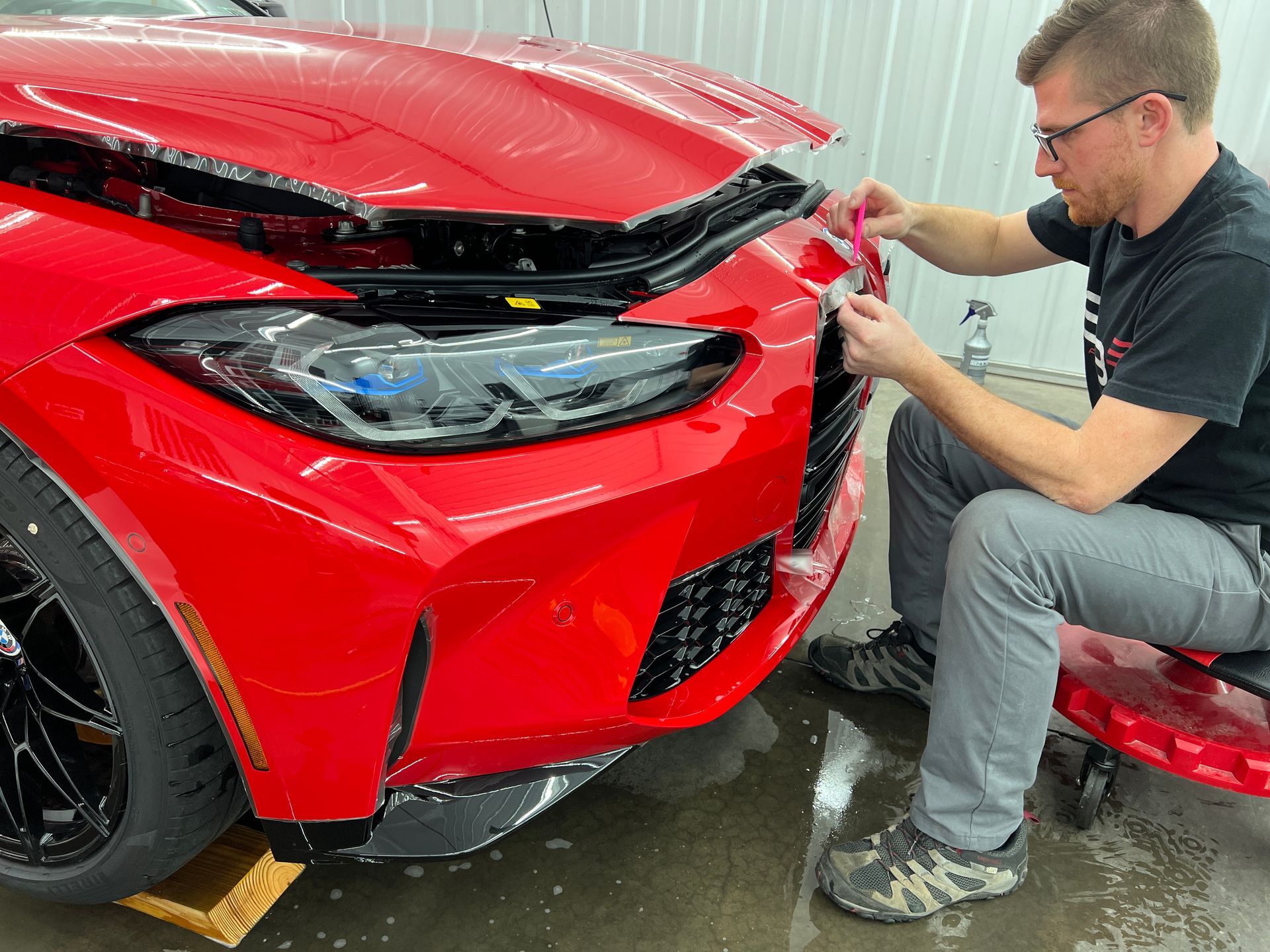 Auto detailing technician