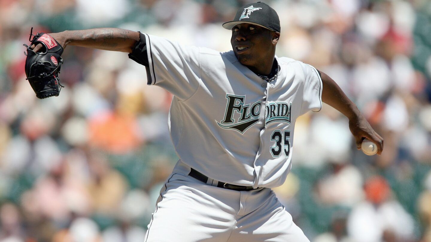 A baseball player with the number 35 on his jersey