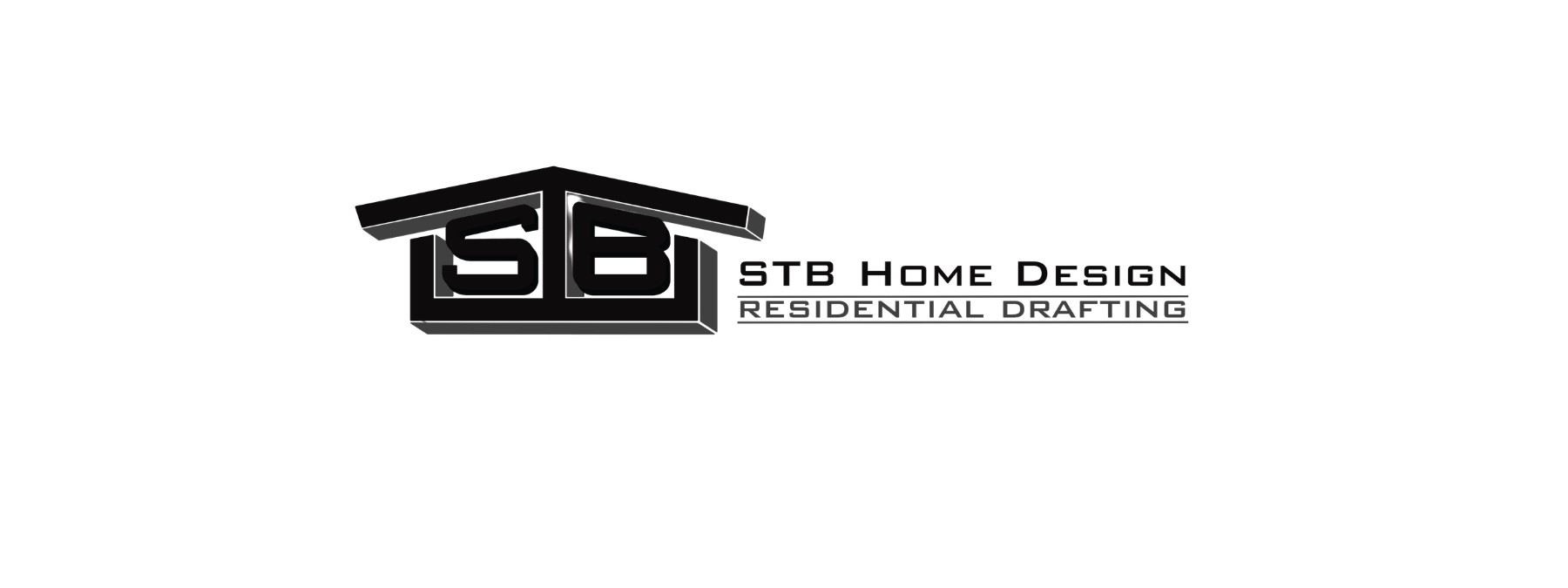 BTB Home Design logo in black and white with a house roof icon and text below