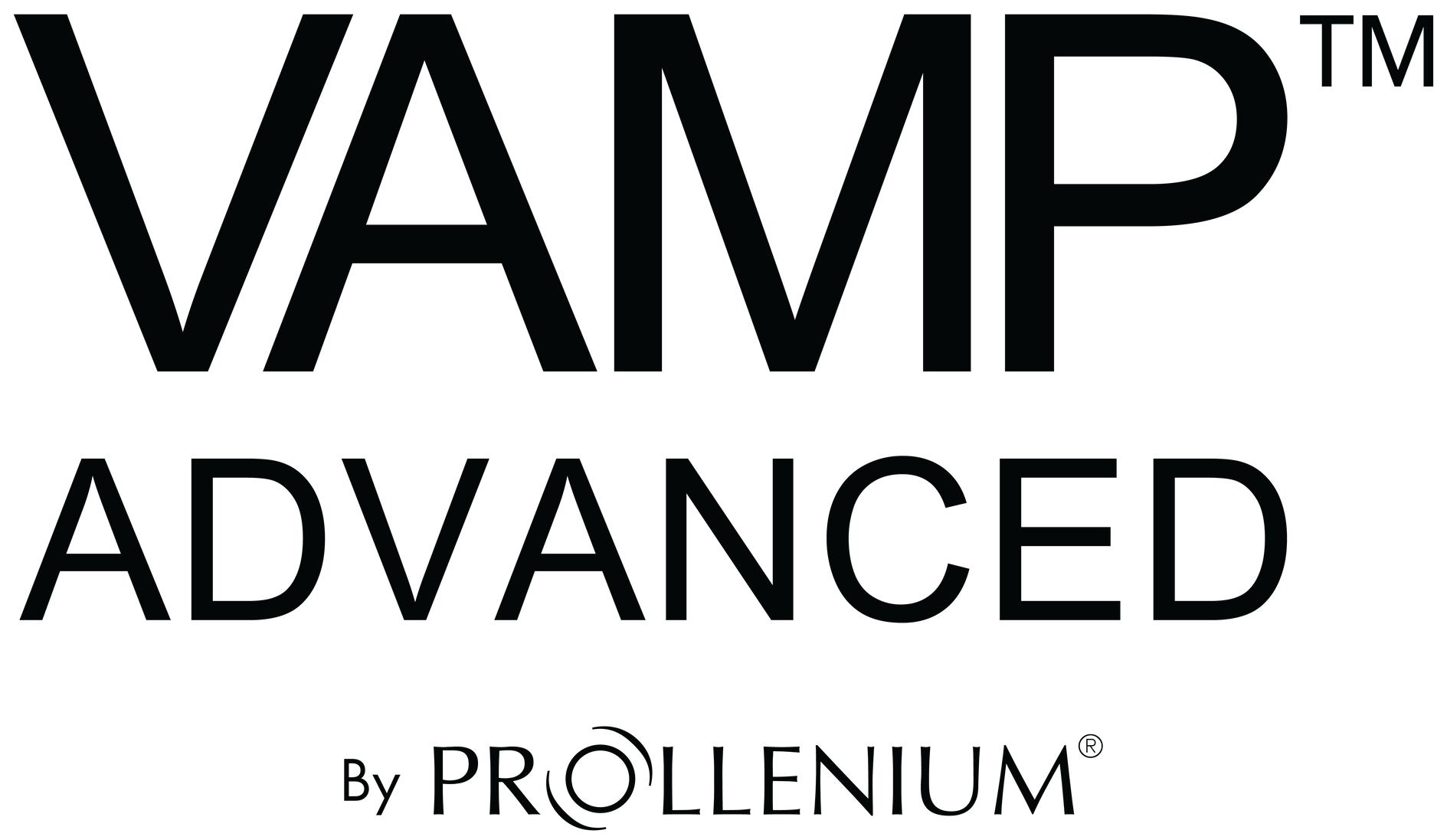 VAMP Advanced logo in black text with “by Prollenium” underneath