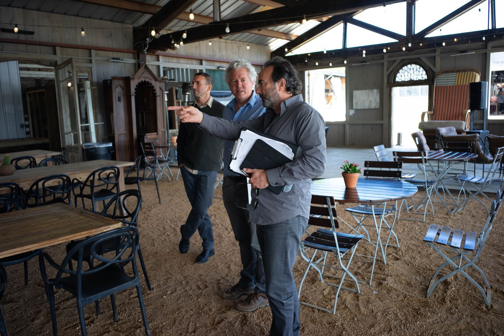 Stan Pipkin, looking at design inspriation at Round Top Texas