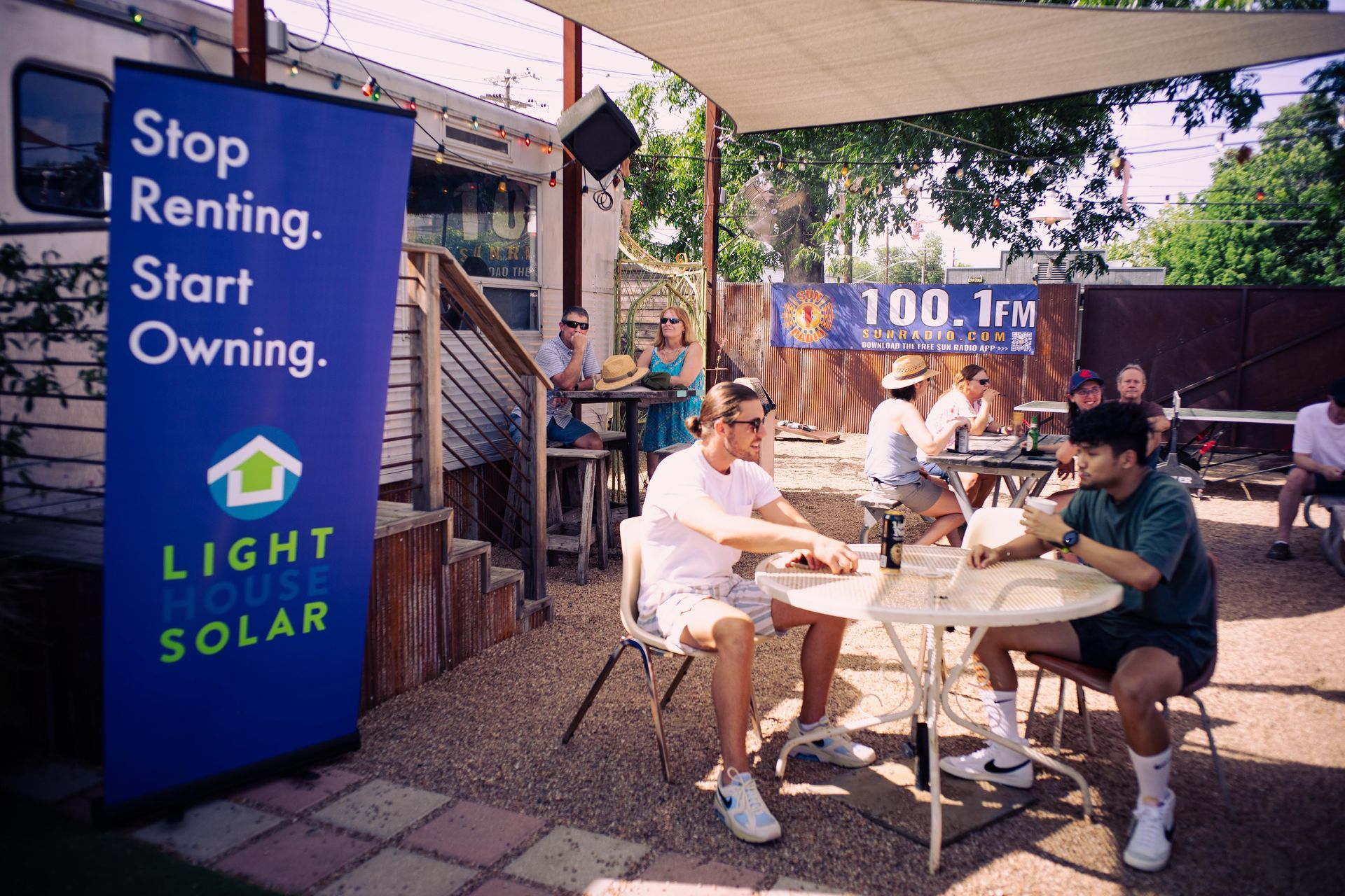 Sun Radio Day Celebration with sponsor Lighthouse Solar
