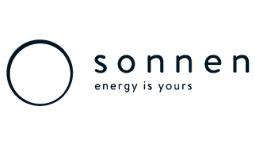 A logo for sonnen energy is yours with a circle in the middle. A logo for sonnen energy is yours with a circle in the middle.