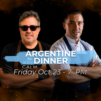 Argentine Dinner at Texas Open Fire Meat Up