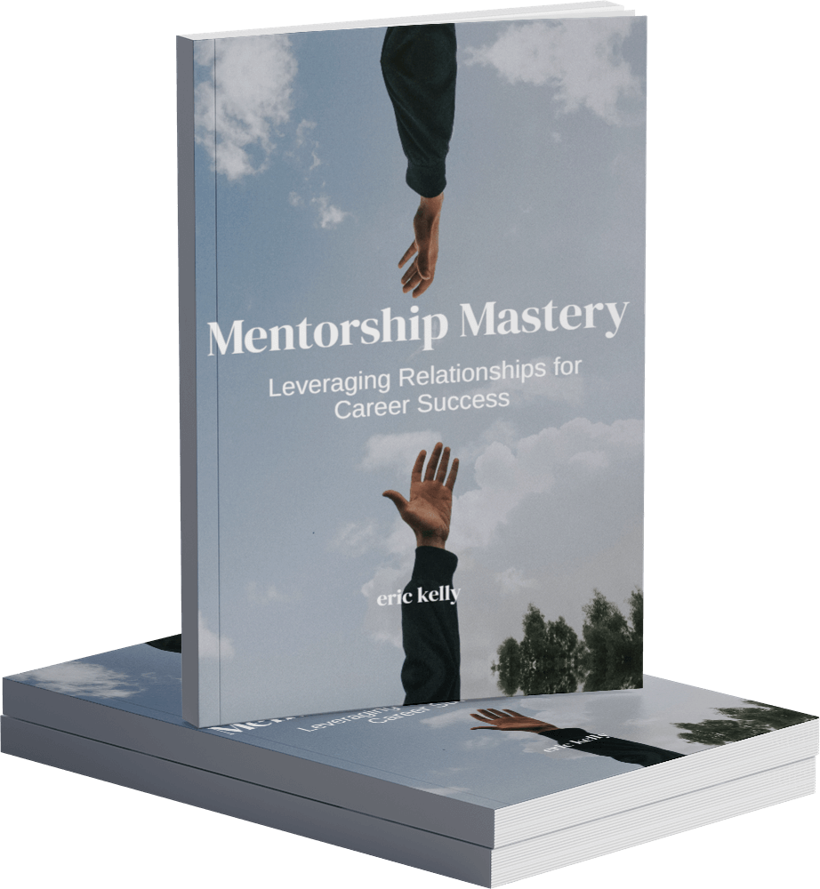 Book cover titled “Mentorship Mastery” showing hands reaching up against a cloudy sky.