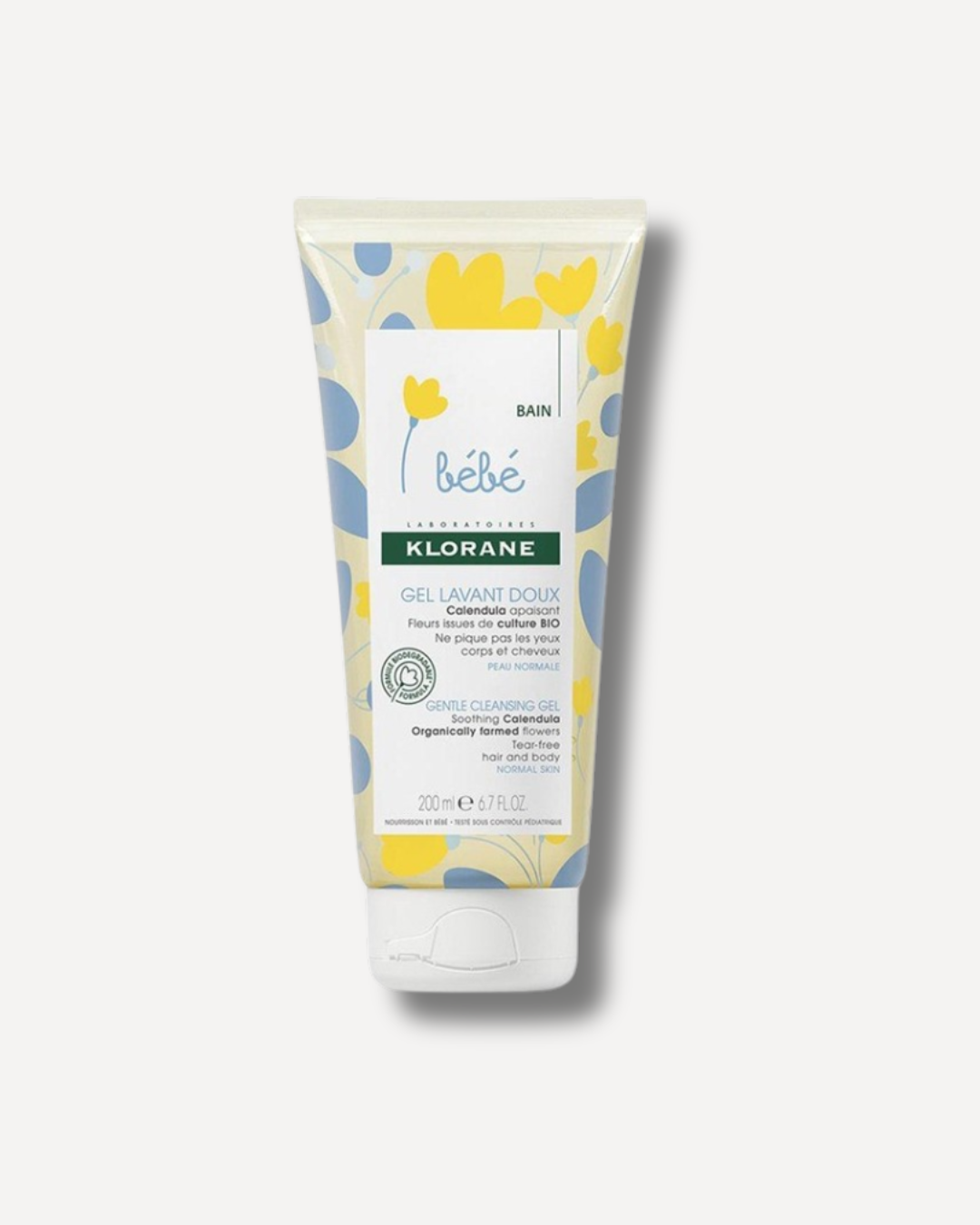 Klorane Bébé – Gel Lavant Doux Corps & Cheveux – 200 ml