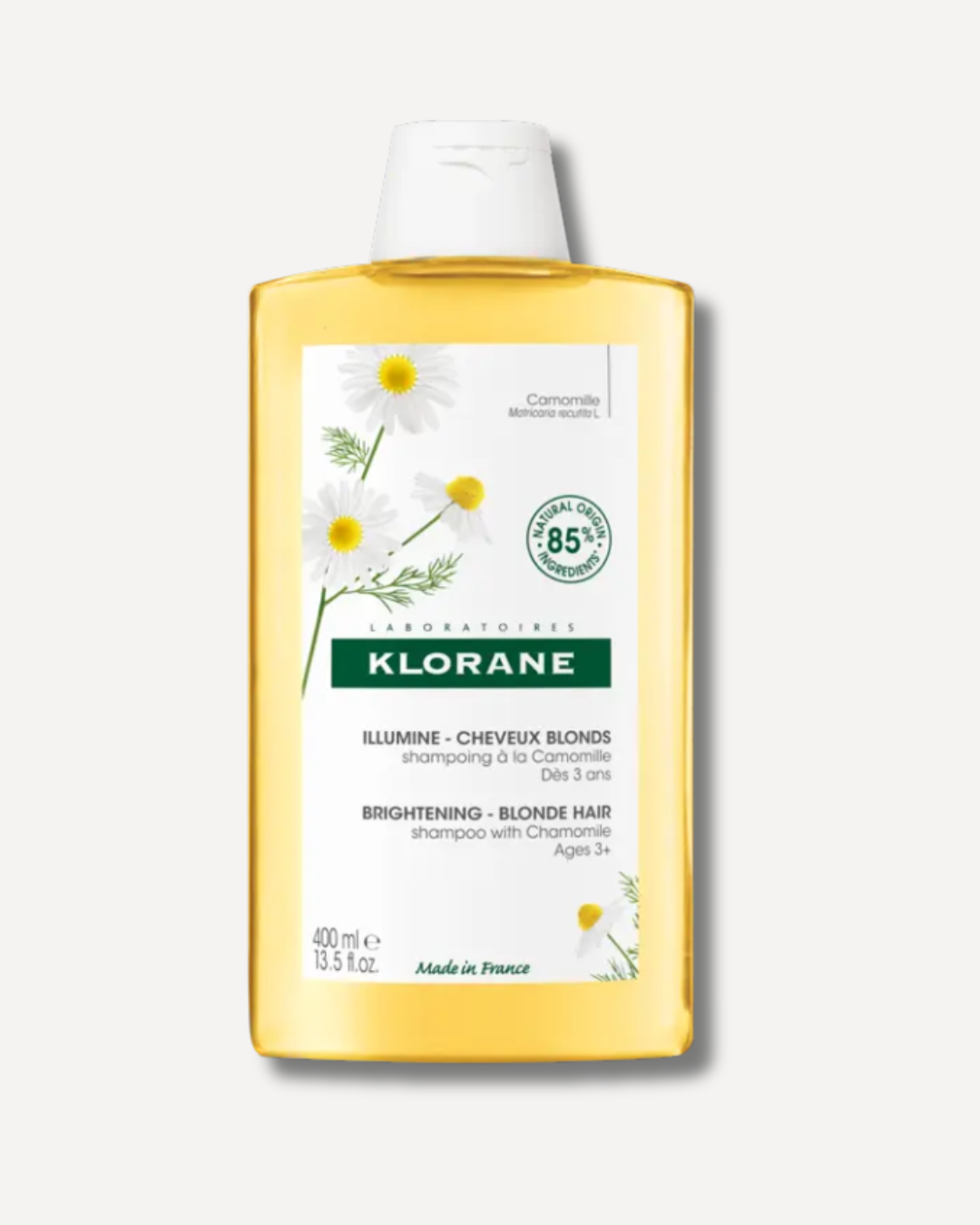 Klorane – Shampooing à la Camomille – Reflets Blonds Naturels – 400 ml