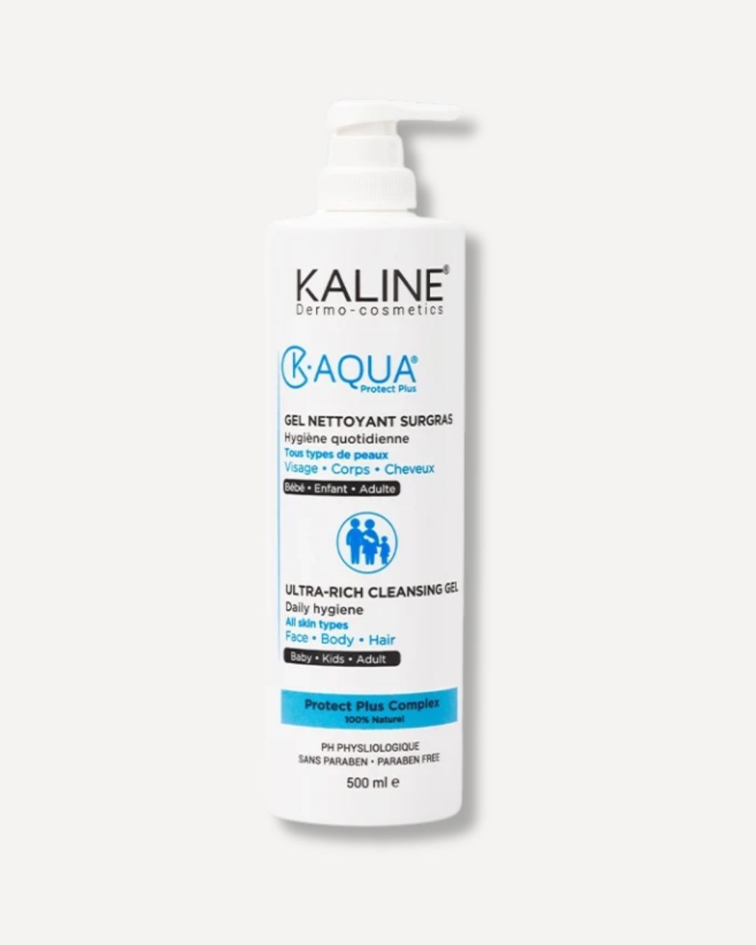 KALINE K-Clean Gel Nettoyant Surgras Lavant Doux – 500ml