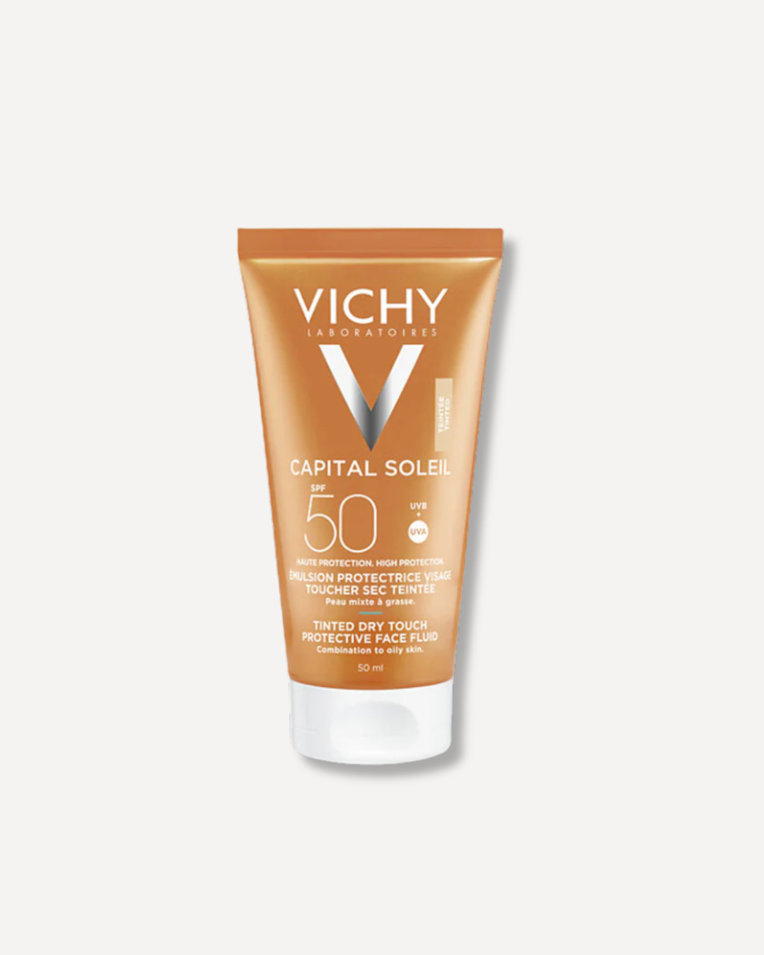 Vichy Capital Soleil BB Emulsion Toucher Sec Teintée SPF50+ – 50 ml