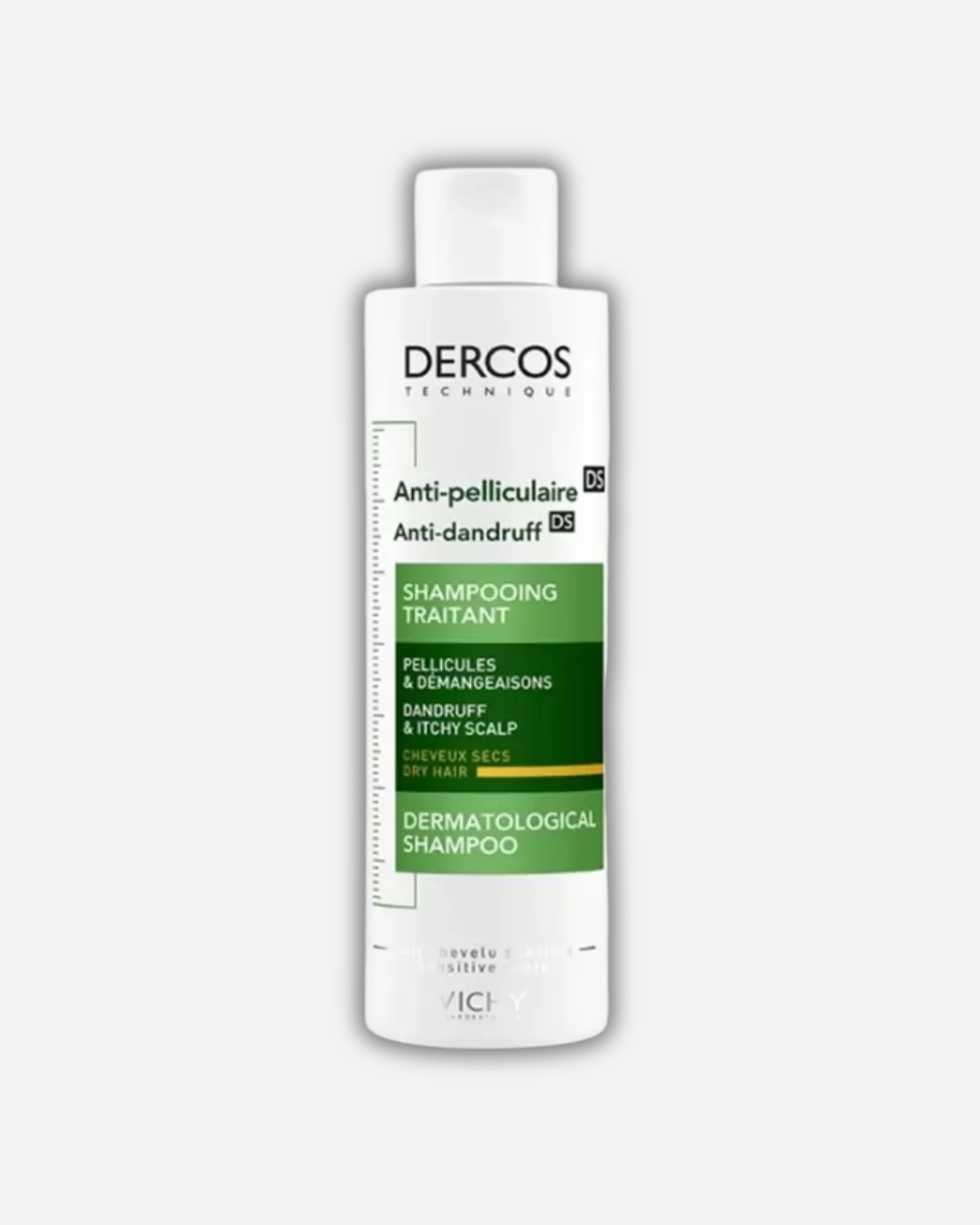Vichy Dercos – Shampooing Traitant Anti-Pelliculaire Cheveux Secs – 200 ml