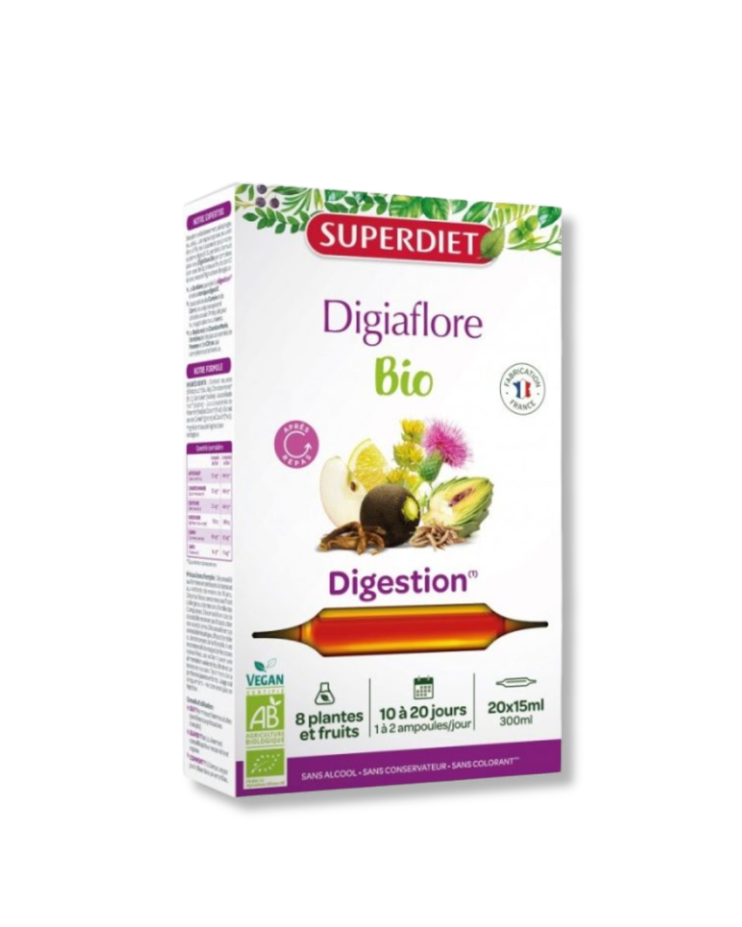 SuperDiet – Digiaflore Bio Digestion – 20 Ampoules