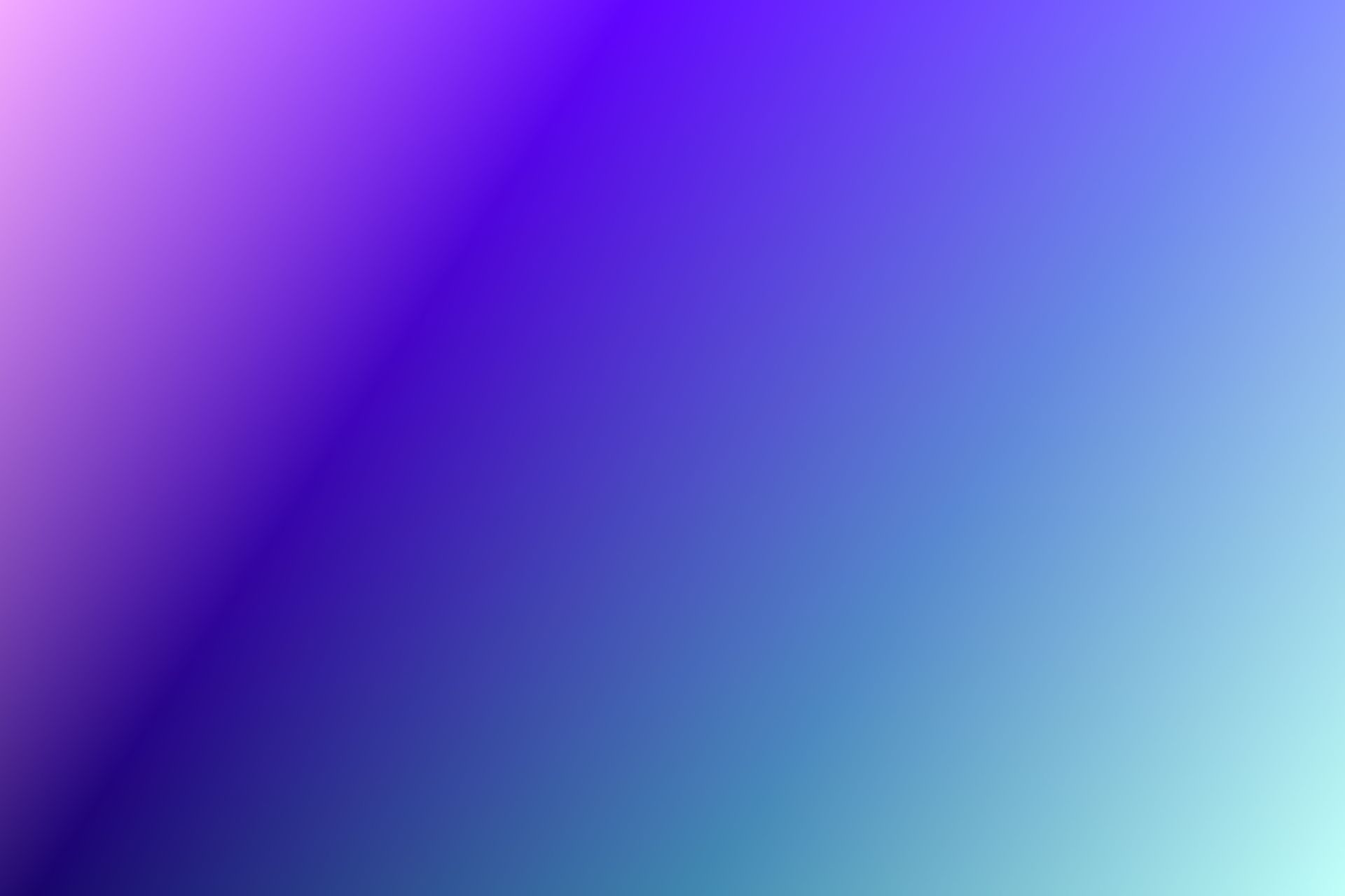 Abstract diagonal gradient from purple to blue and teal with soft light beams