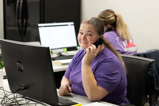person working in an office person working in an office