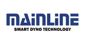 Blue MAINLINE logo with “SMART DYNO TECHNOLOGY” underneath in black text
