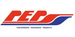 Red and blue PEP logo with the words “Performance Engineered Products” underneath.