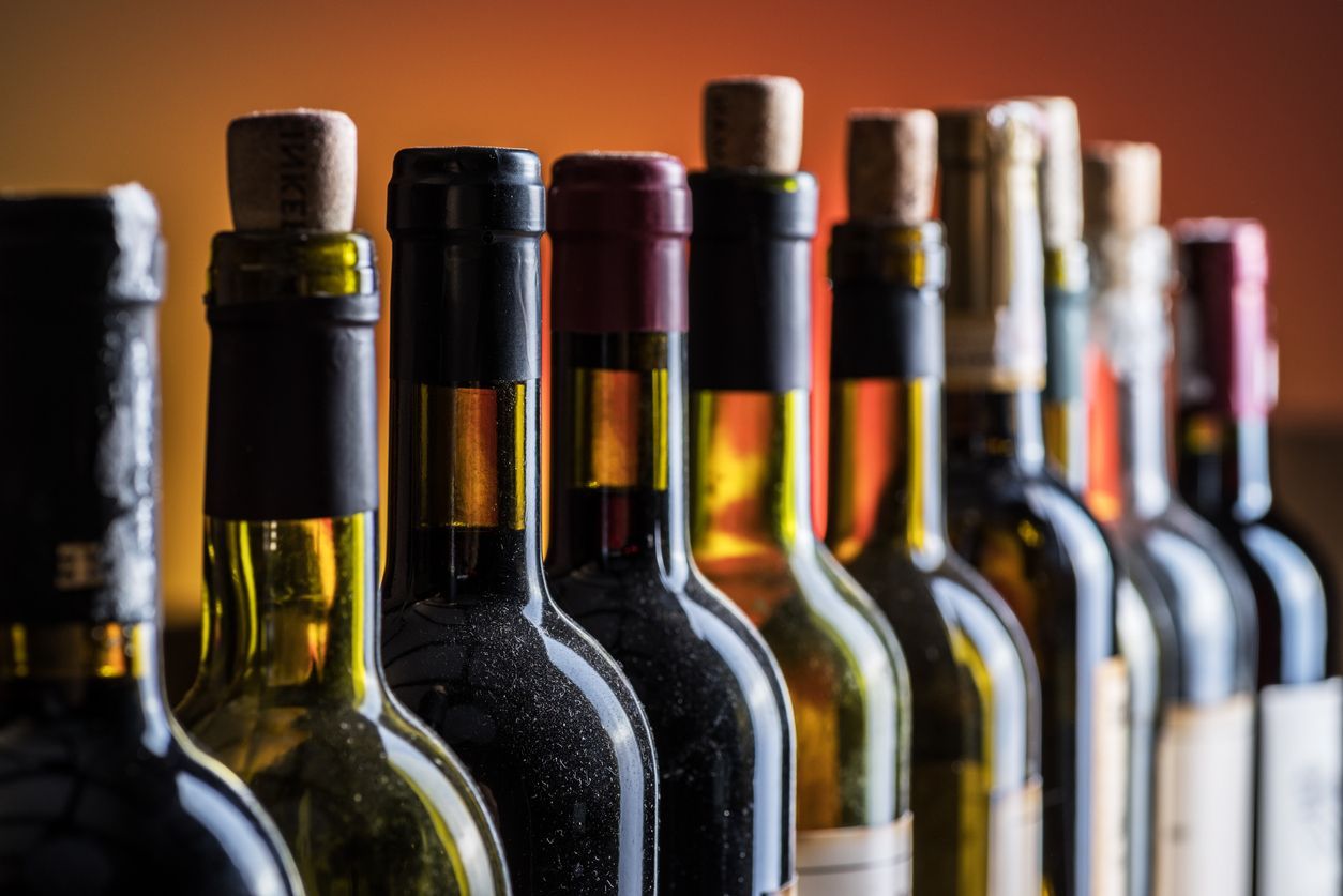Wine bottles