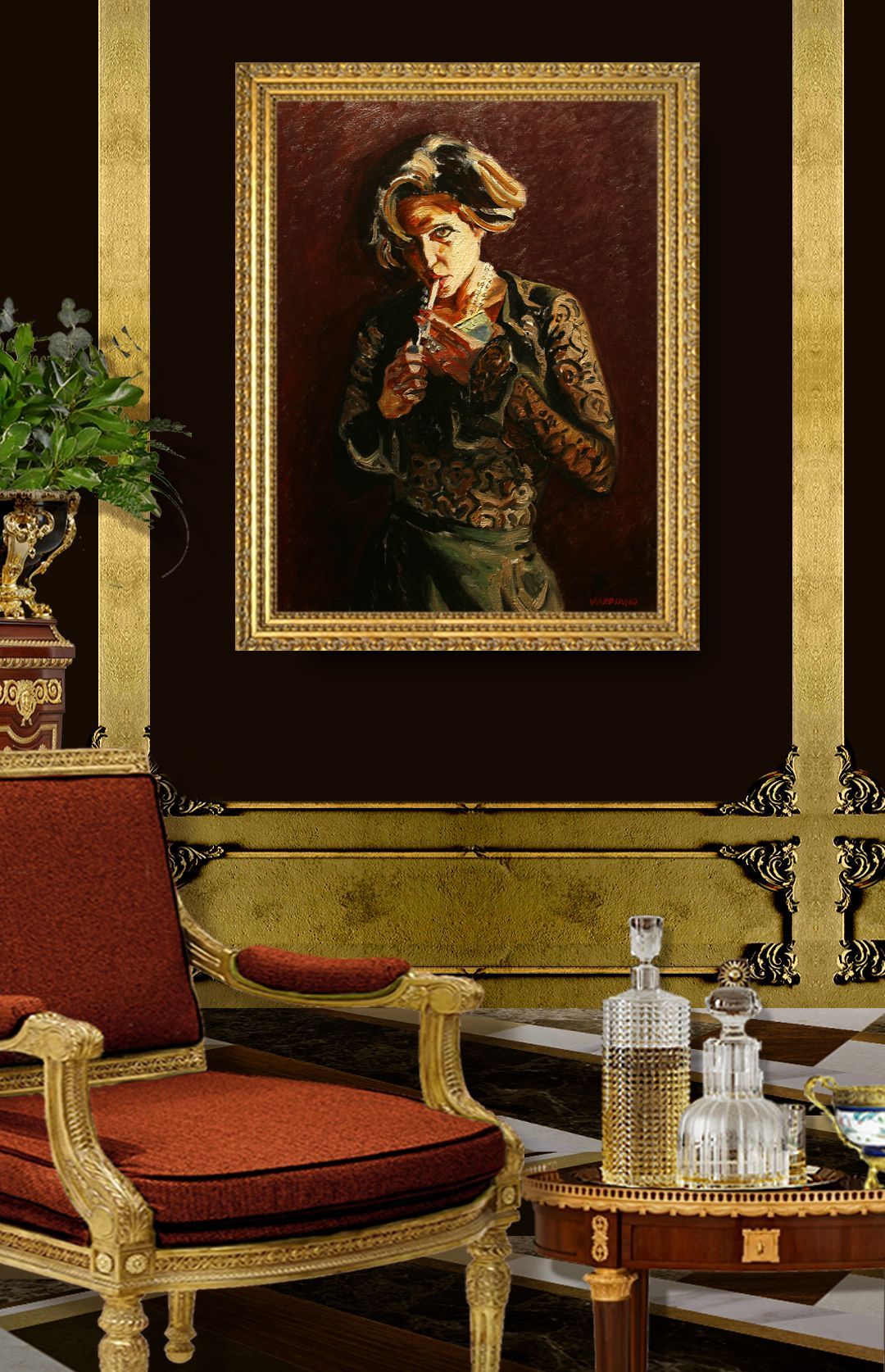 Late Night at The Studio | Figurative Oil Painting by John Varriano