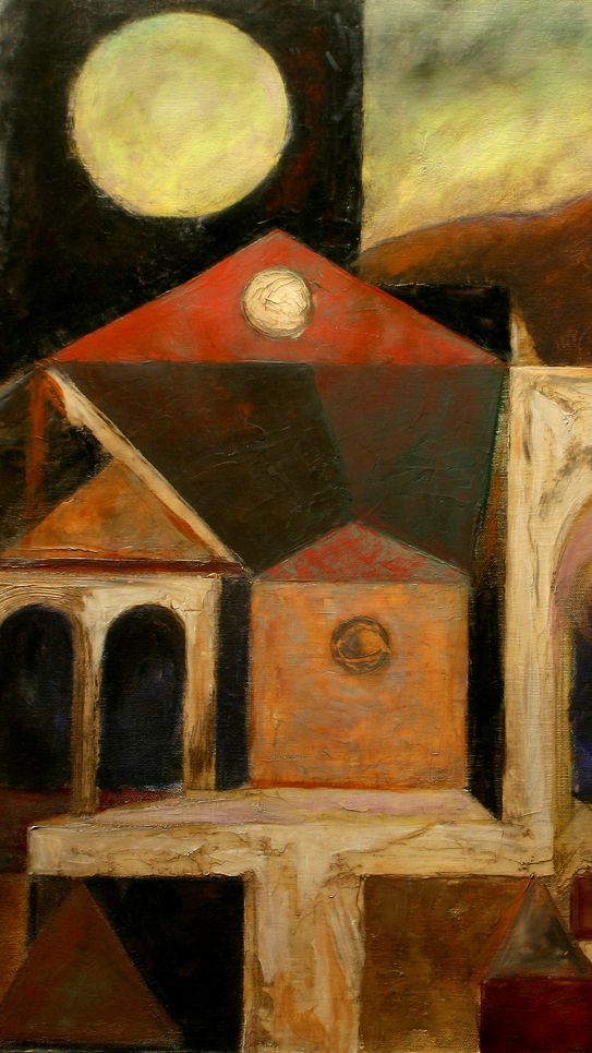 decameron | abstract oil painting by John Varriano
